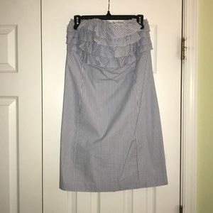 Vineyard vines seersucker strapless dress